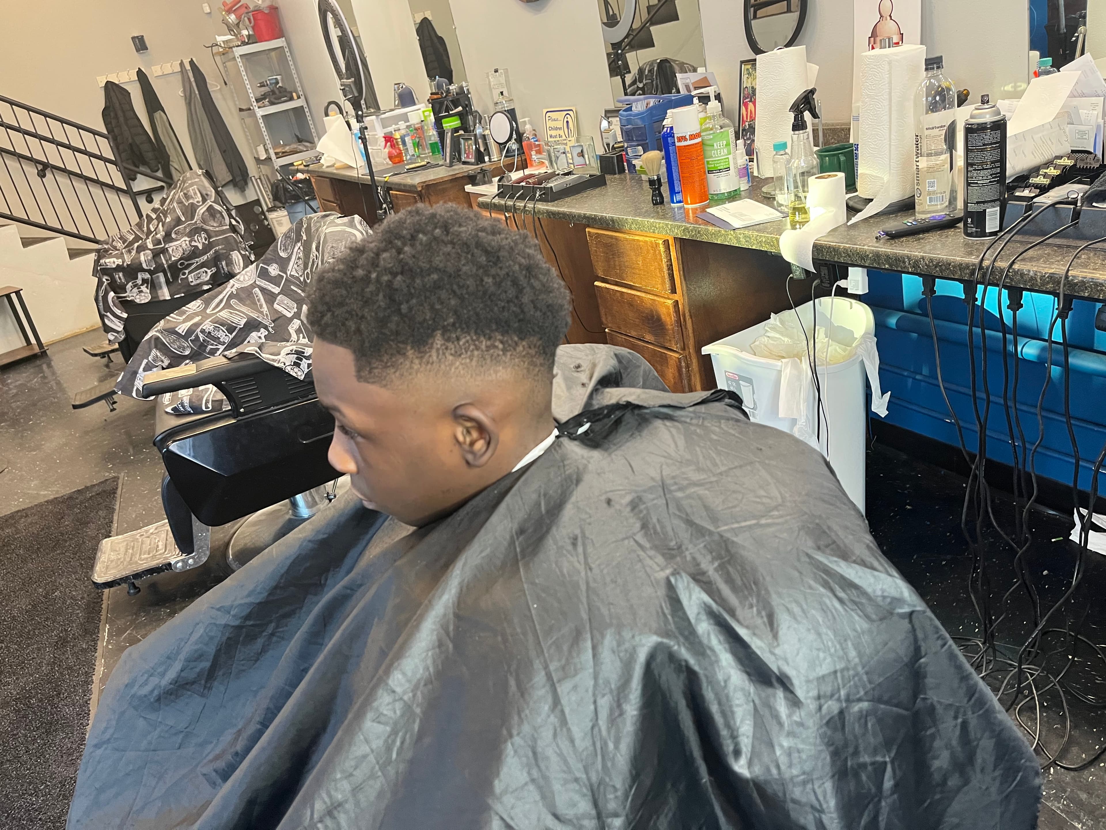 Hair color at The Experience Barber & Beauty Shop