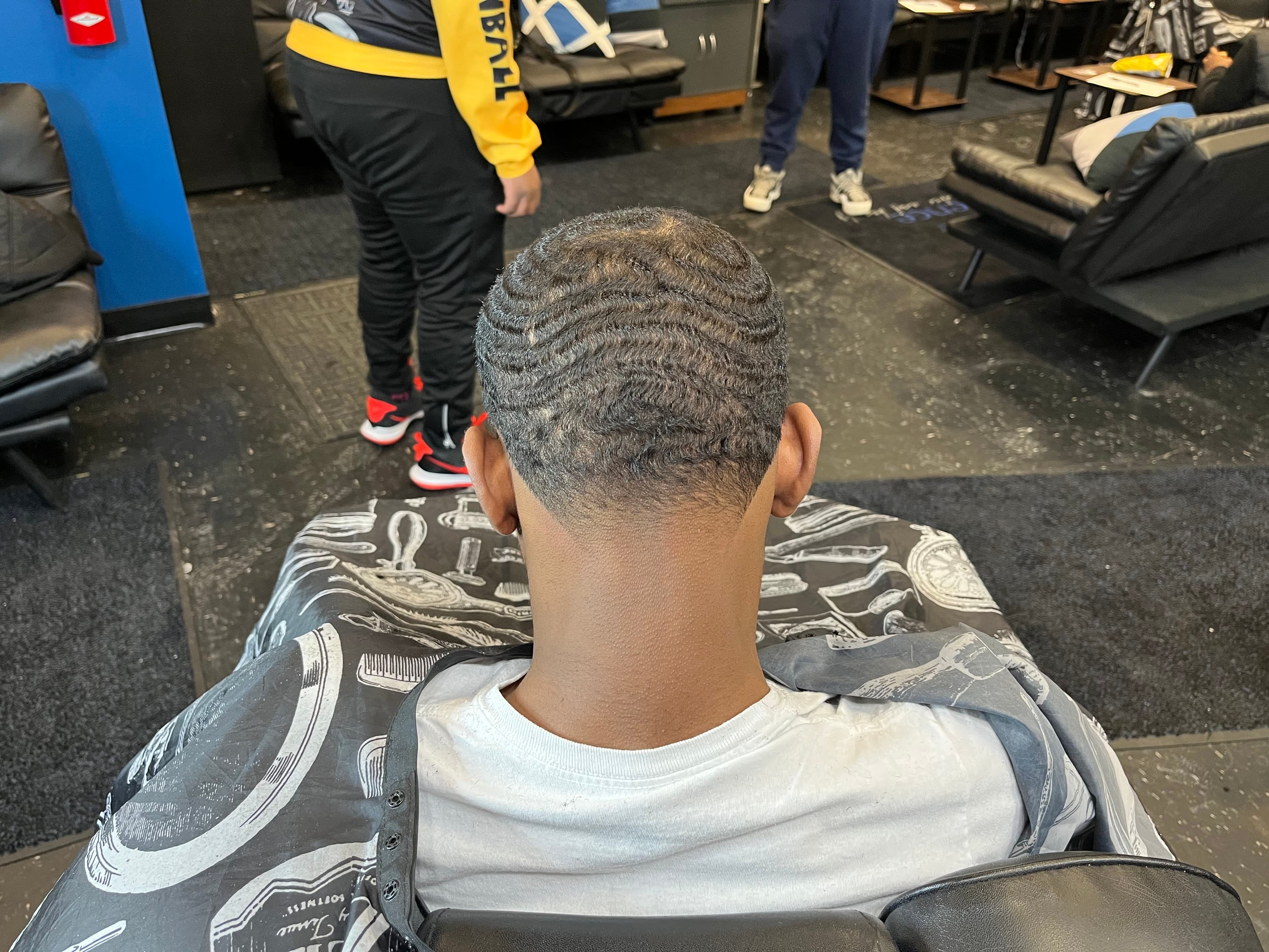 Line up at The Experience Barber & Beauty Shop