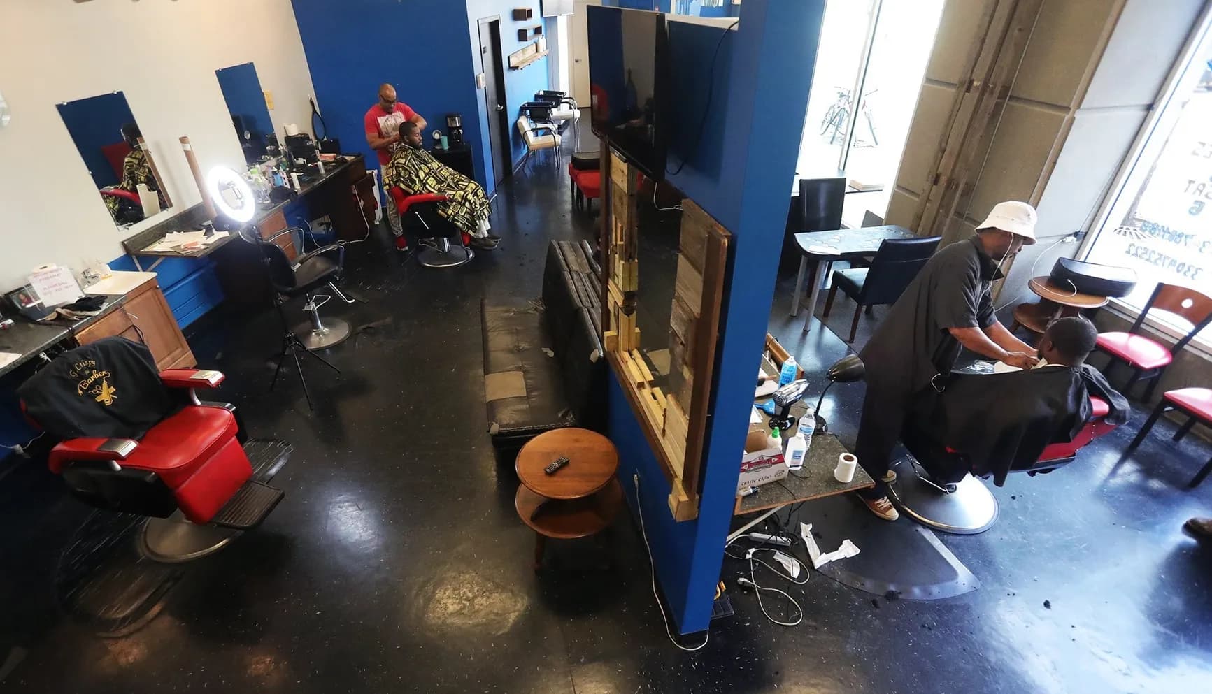 The Experience Barber Shop interior